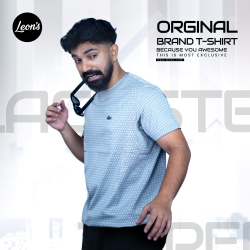 Lacoste Grey Geom Pattern