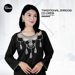 Zardousi U-Neck (Black)